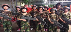 廣東軍旅冬令營幫助青少年糾正不良嗜好